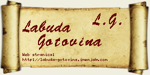 Labuda Gotovina vizit kartica